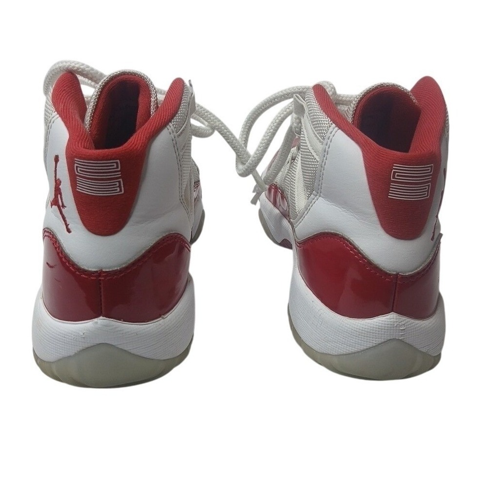 Jordan Air Jordan 11 Retro Cherry Kids 4Y White Red Patent Leather 378038-116 - Picture 6 of 11